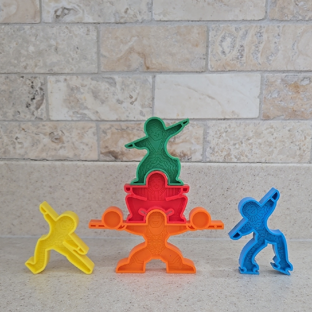 Vintage 1992 McDonalds Activities Stackers Happy Meal Toys Lot Of 5